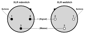 CocktailAudio X40 XLR Pin Belegung