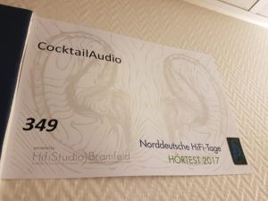 Norddeutsche Hifi-Tage 2017 CocktailAudio