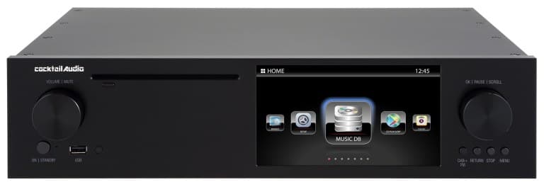 CocktailAudio X50 Audioserver inkl Internetr 2X 4TB 3,5 Festplatte CD Ripper Streamer schwarz; HighEnd Musikserver 