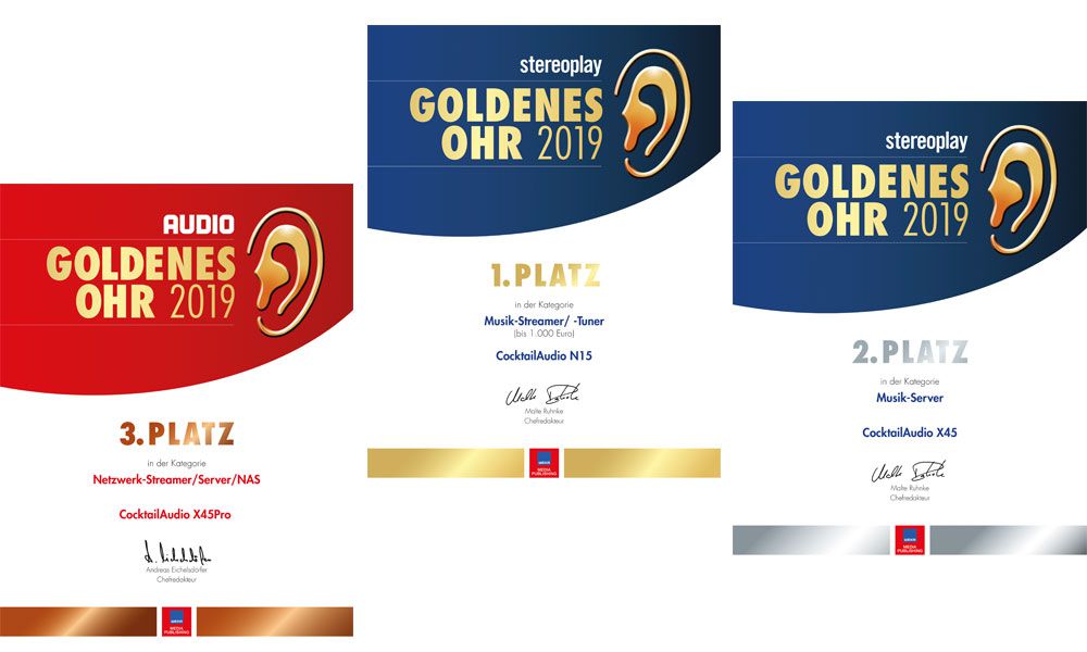 Leserwahl Goldenes Ohr 2019 von AUDIO und stereoplay